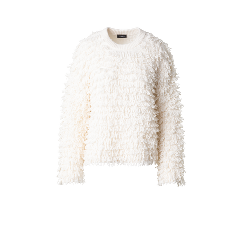 Allover Loops Wool Silk Cashmere Sweater