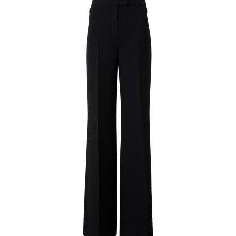 Wide Wool Double-Face Pants