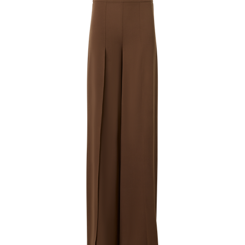 Wide Silk Pants with Slits