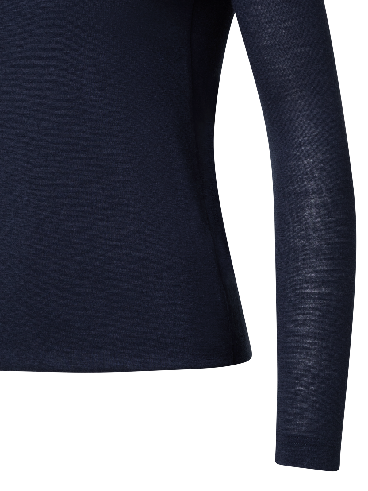 Designer Shirt from Cashmere Silk Jersey  - navy - blue