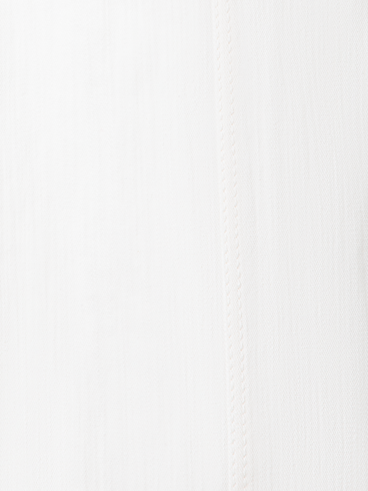 Designer Cropped Wide Cotton Denim Stretch Pants - neutral - ecru - white