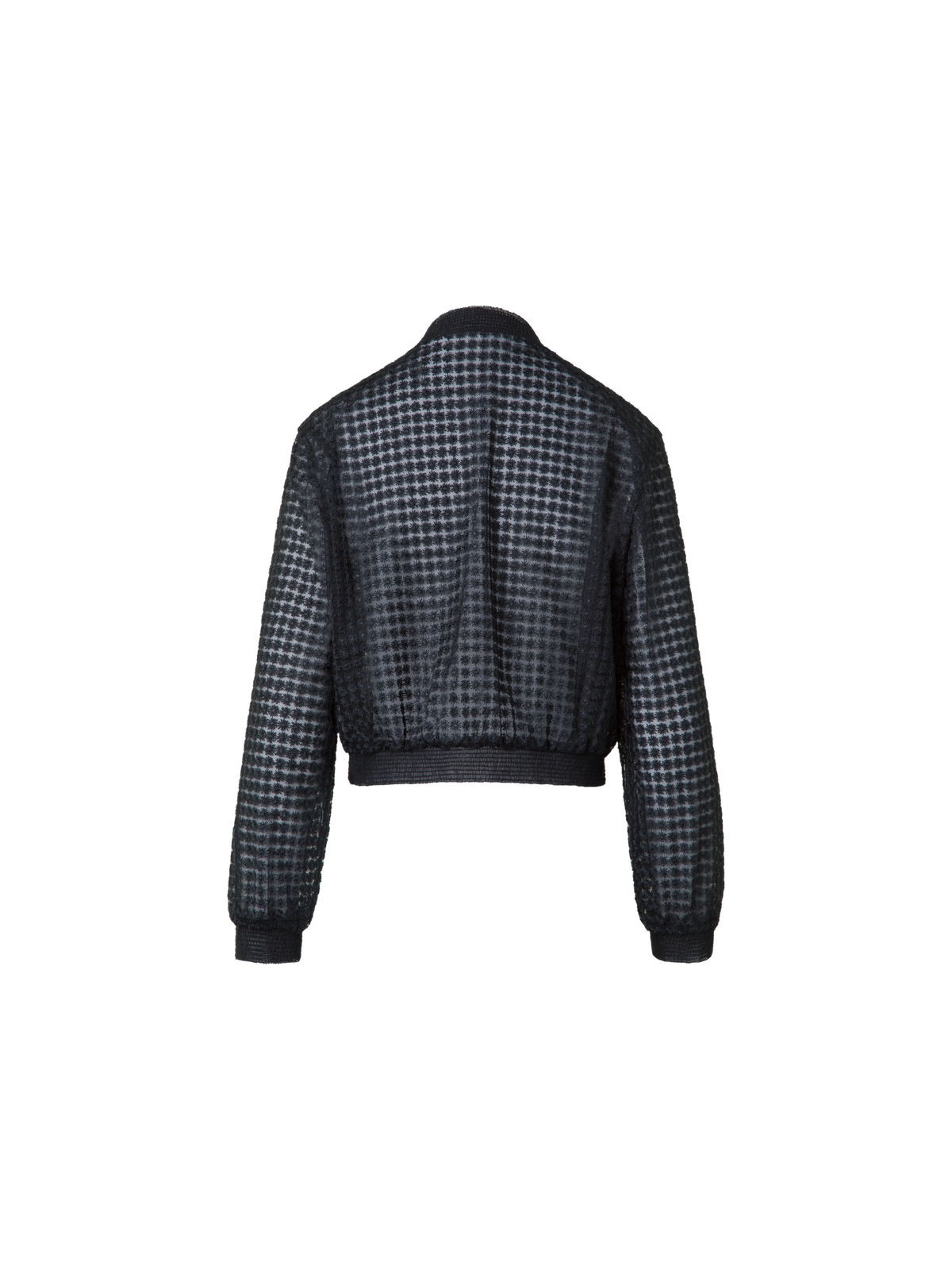 Designer Bomber Jacket in Flower Embroidery - black - neutral