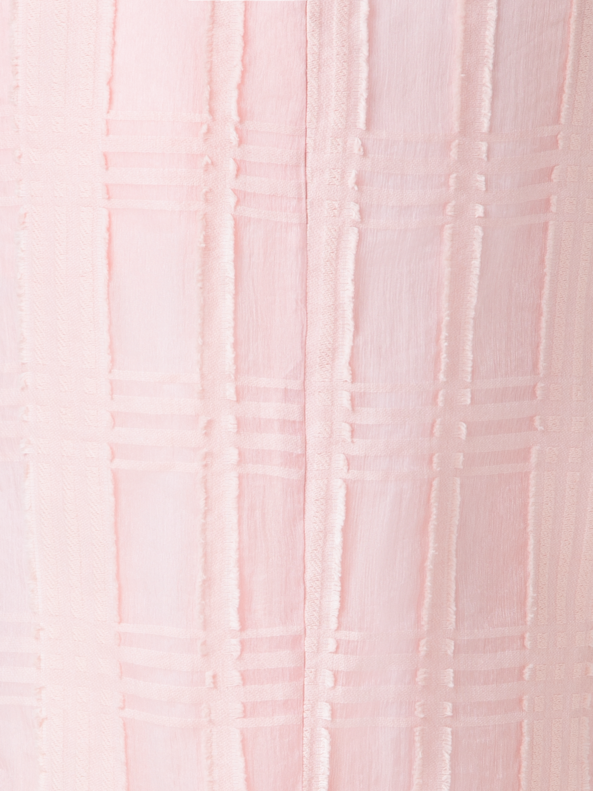 Designer Straight Wide Cotton Plaid Pants - pastel - pink