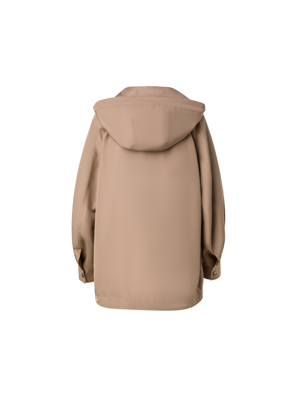Designer Water Repellent Parka in 100% Mulberry Silk - brown