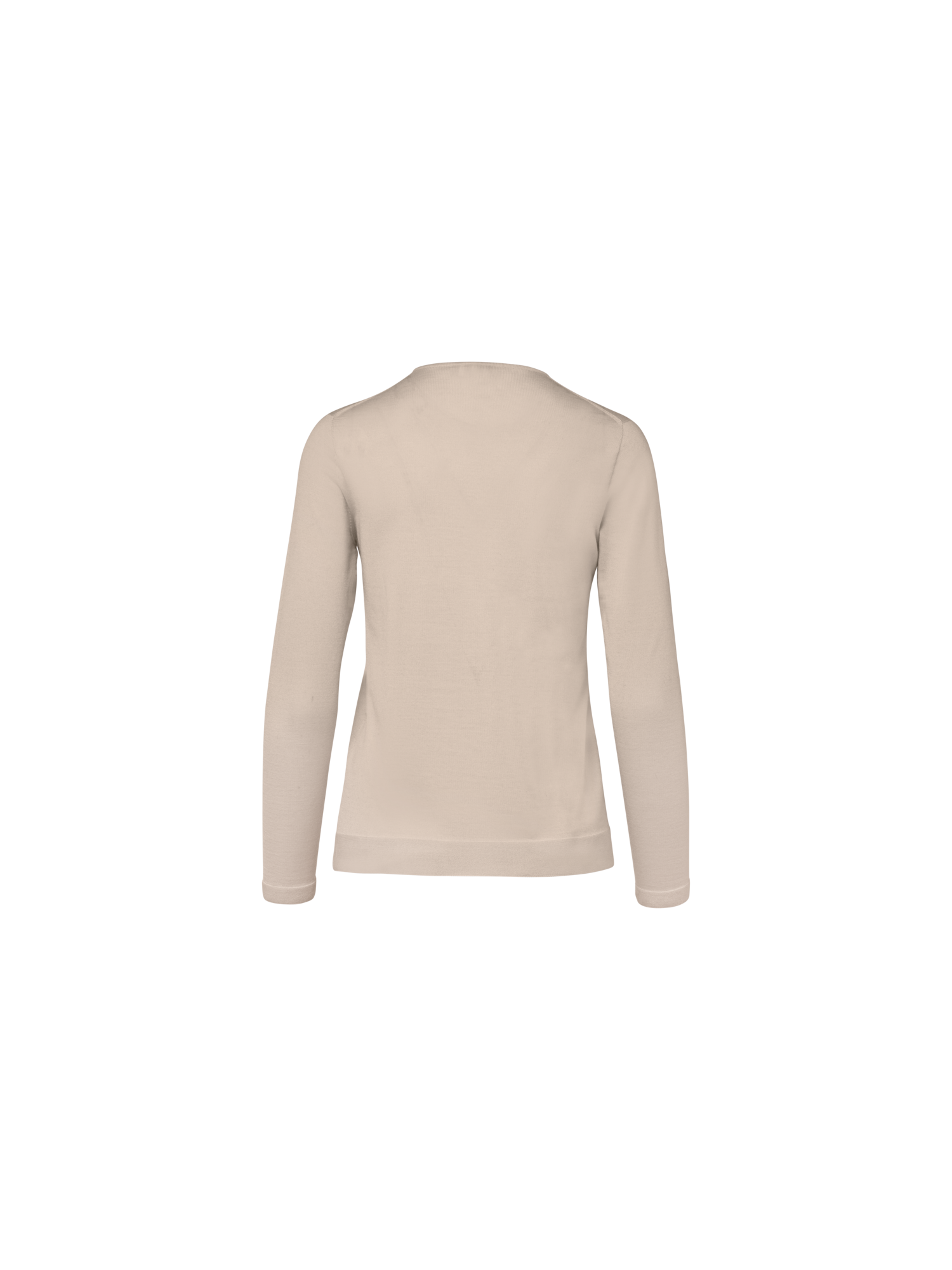 Designer Fine Gauge Cashmere Silk Pullover - neutral - beige