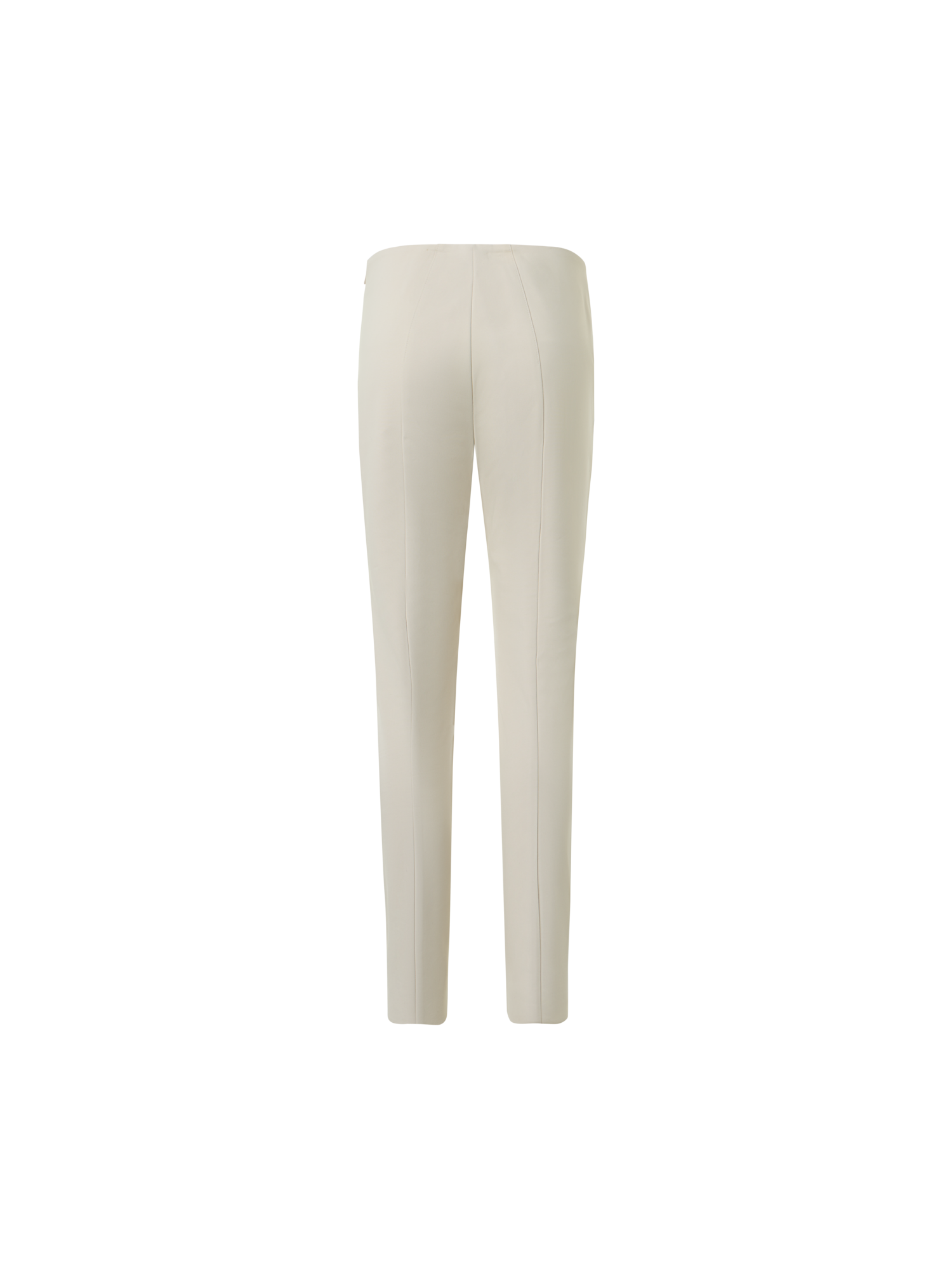 Designer Cotton Techno Stretch Slim Leg Pants - beige