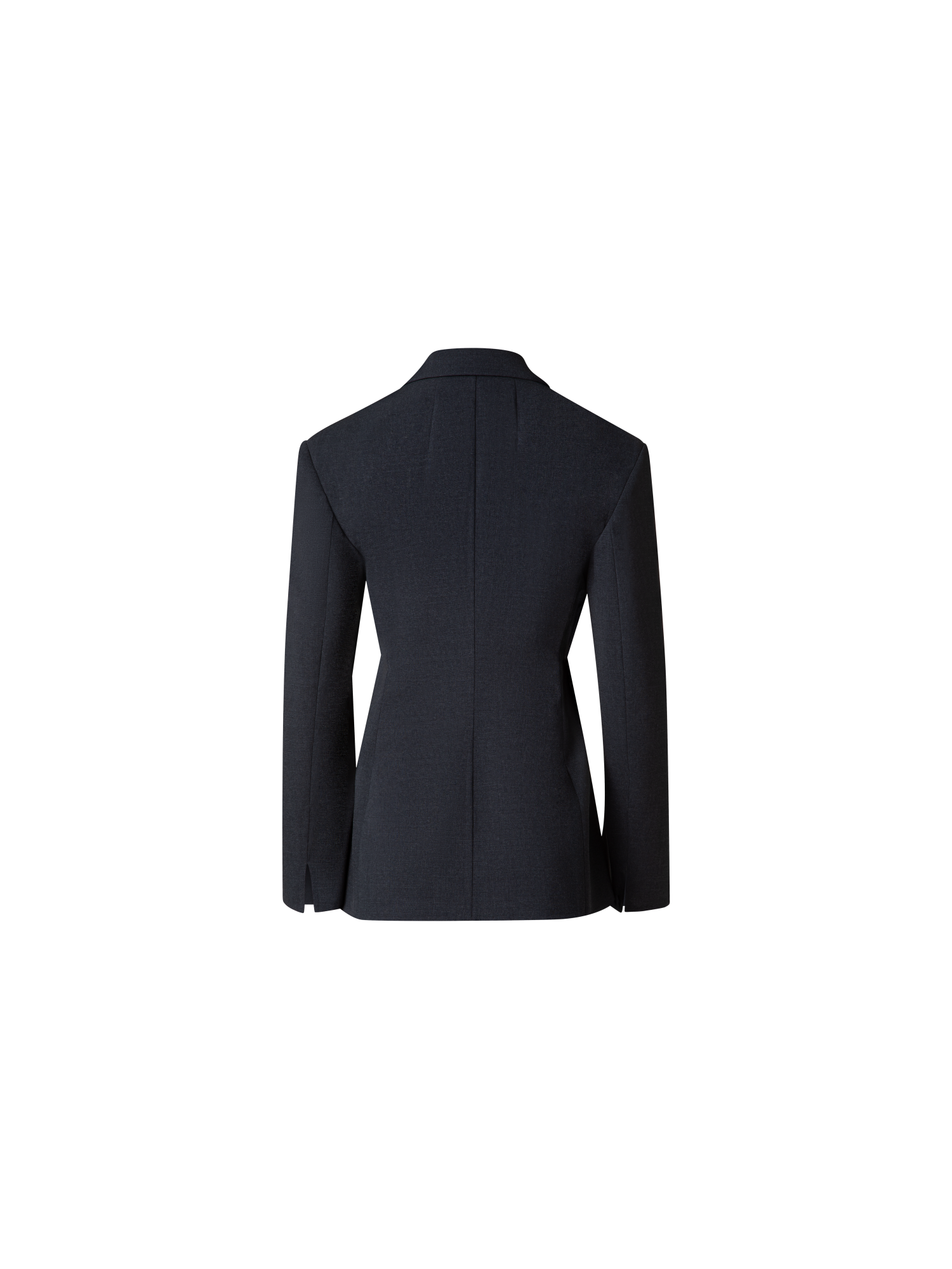 Designer Single Breasted Blazer in Wool Double-Face - grey