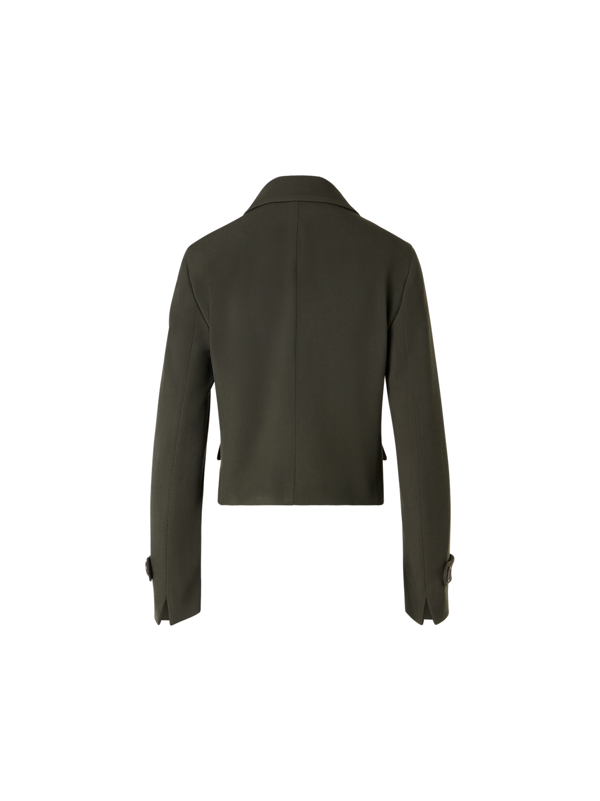 Designer Long-Sleeve Glen-Check Heavy Wool Twill Jacket - green