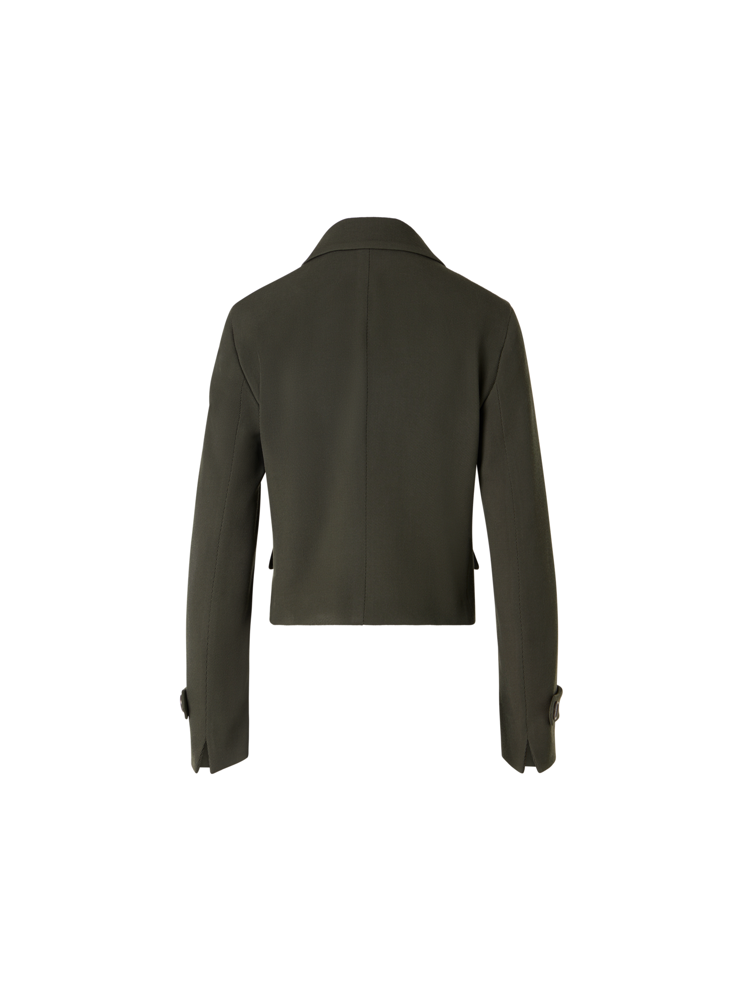 Designer Long-Sleeve Glen-Check Heavy Wool Twill Jacket - green
