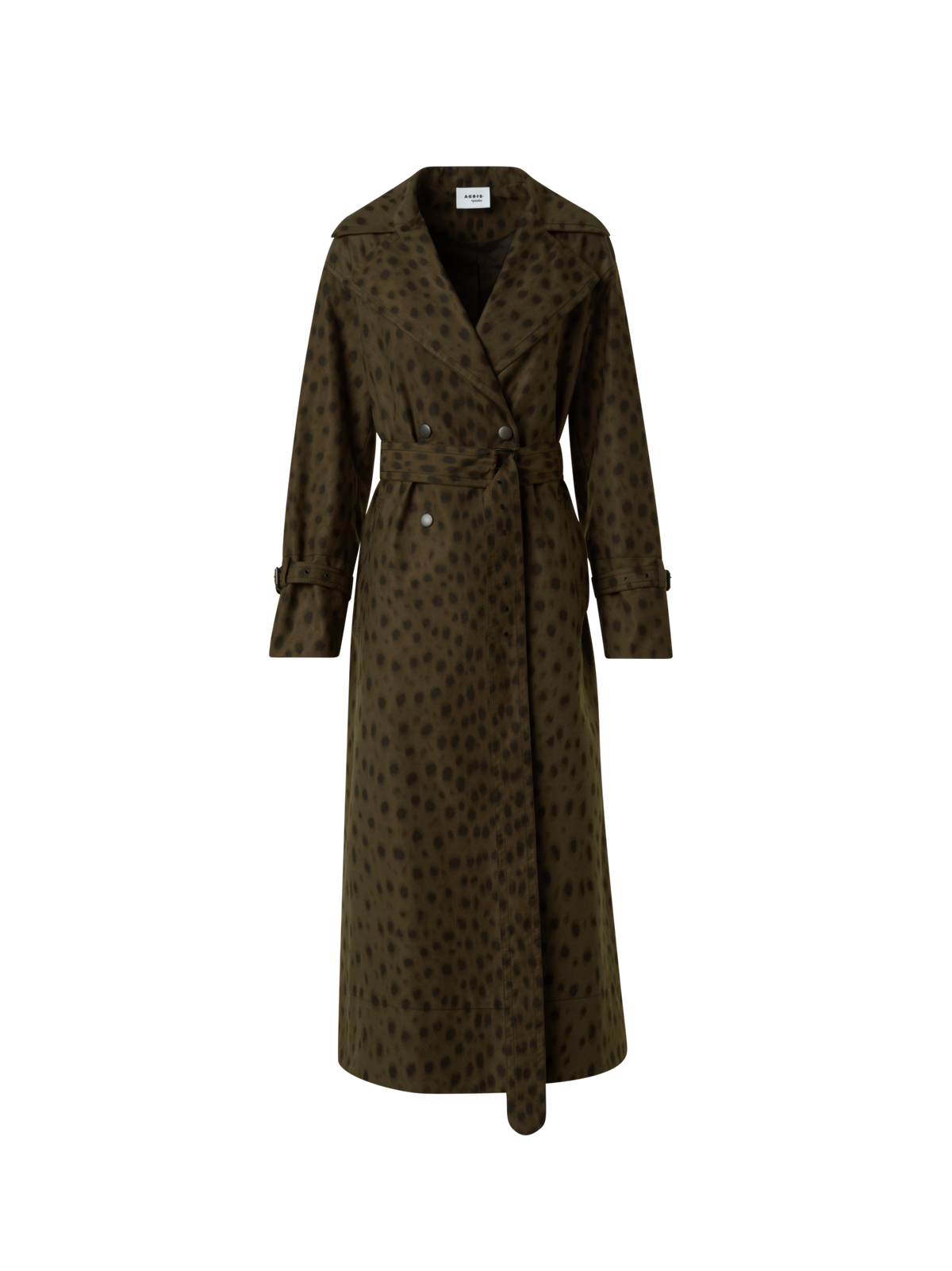 Maxi Trench Coat in Leopard Print – Akris Inc. Maxi Trench Coat in Leopard Print – Akris Inc.