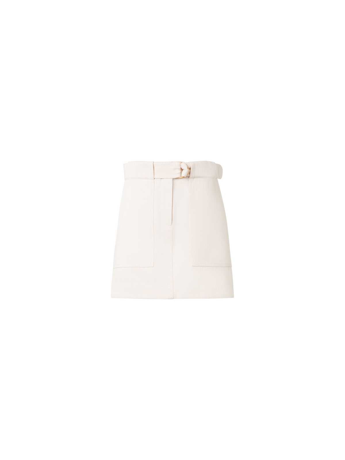 Designer Denim Mini Skirt - neutral