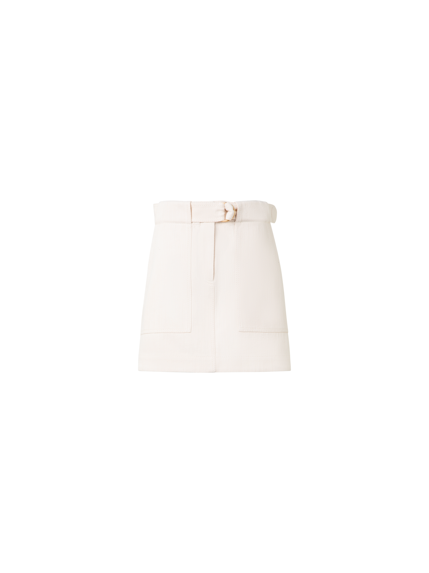 Designer Denim Mini Skirt - neutral