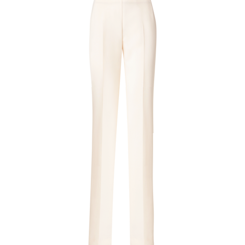 Straight Wool Double-Face Pants