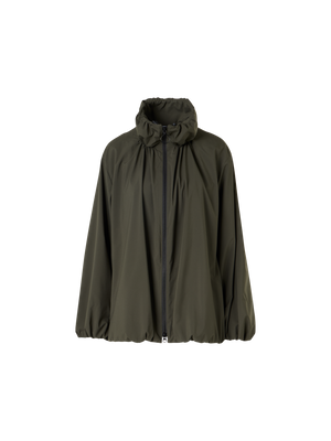 Designer Water-Repellent Parachute-Taffeta Short Parka - green