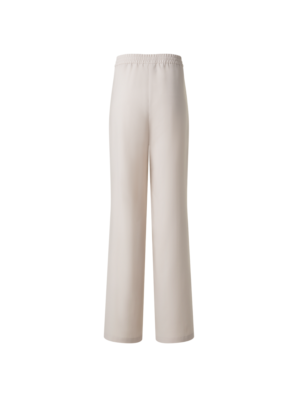 Designer Relaxed Straight Cool Wool Pants - neutral - pastel - beige