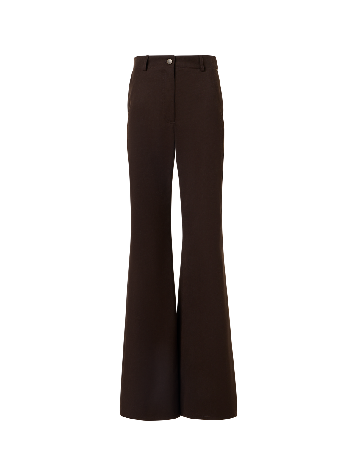 Designer Celia Bootcut Pants in Cotton Gabardine - brown