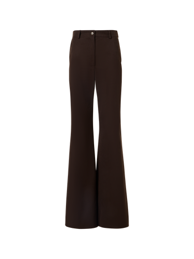 Designer Celia Bootcut Pants in Cotton Gabardine - brown