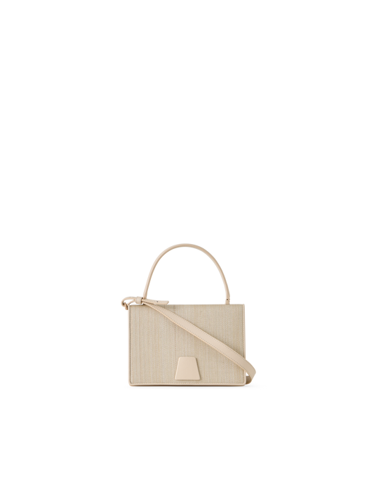Designer Alice Small Top Handle Bag - beige