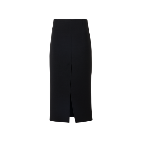 Midi Pencil Skirt in Wool Double-Face