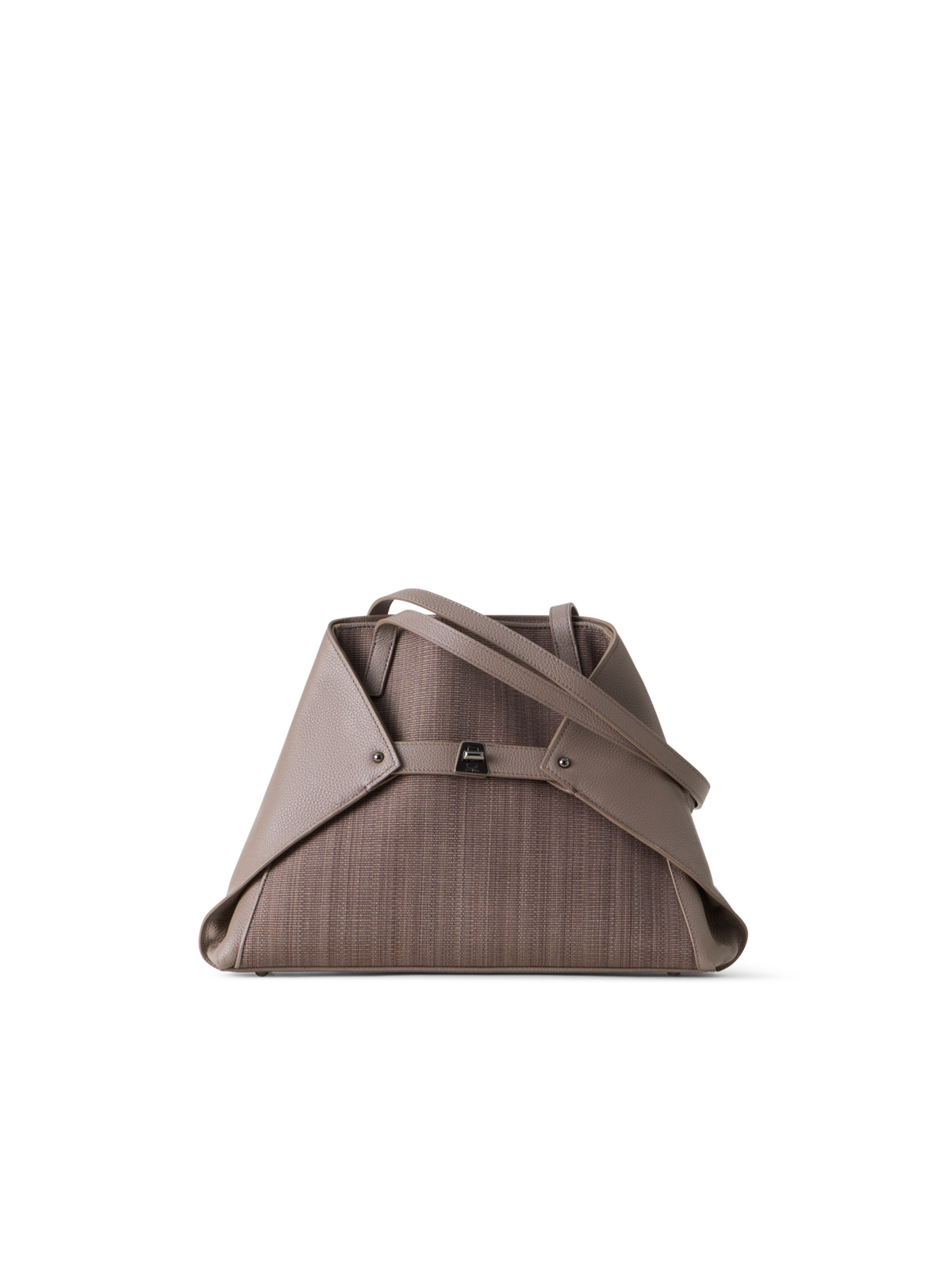 Designer Ai Small Shoulder Tote Bag - brown