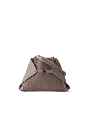 Designer Ai Small Shoulder Tote Bag - brown