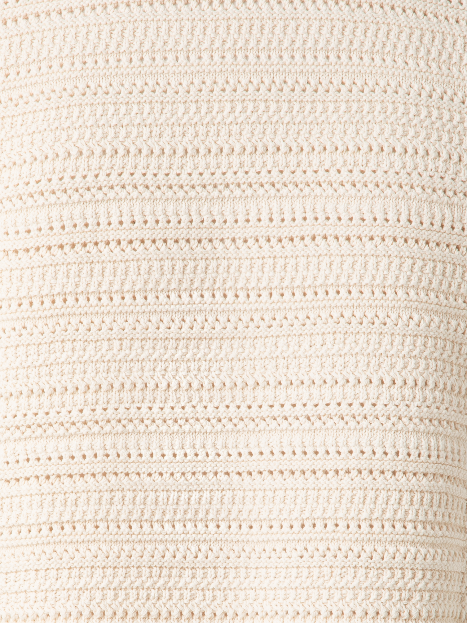 Designer Chunky Cotton Knit Top with Contrast Trim - neutral - multicolor - beige