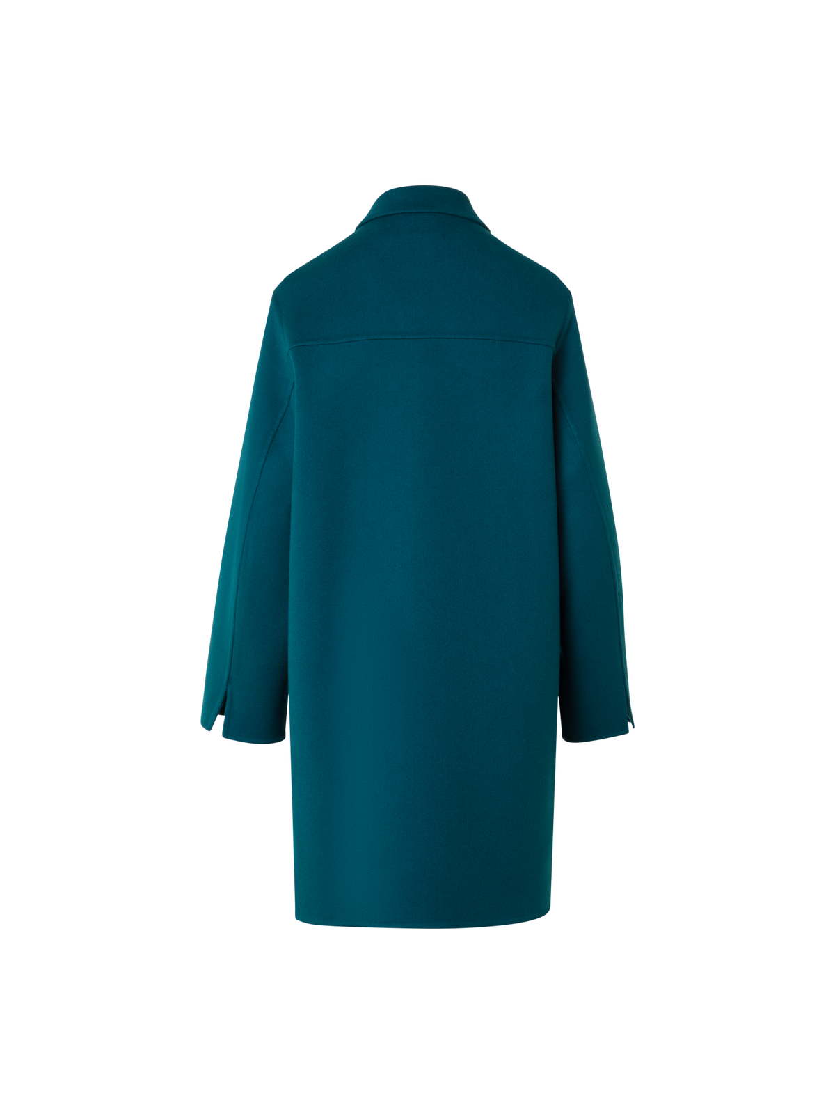 Designer Short Cashmere Double-Face Coat - green