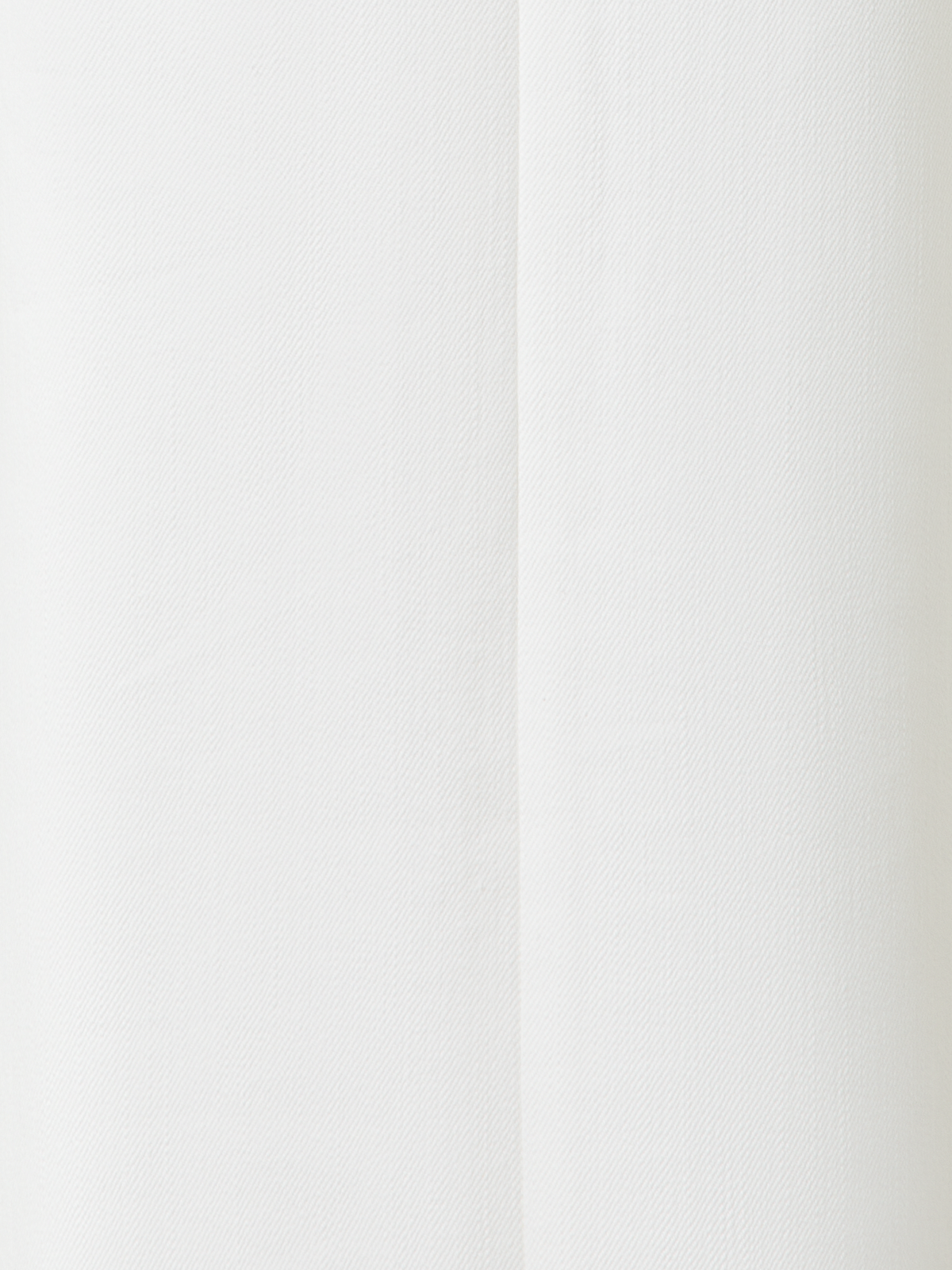 Designer Wide Cotton Denim Stretch Pants - neutral - ecru - white