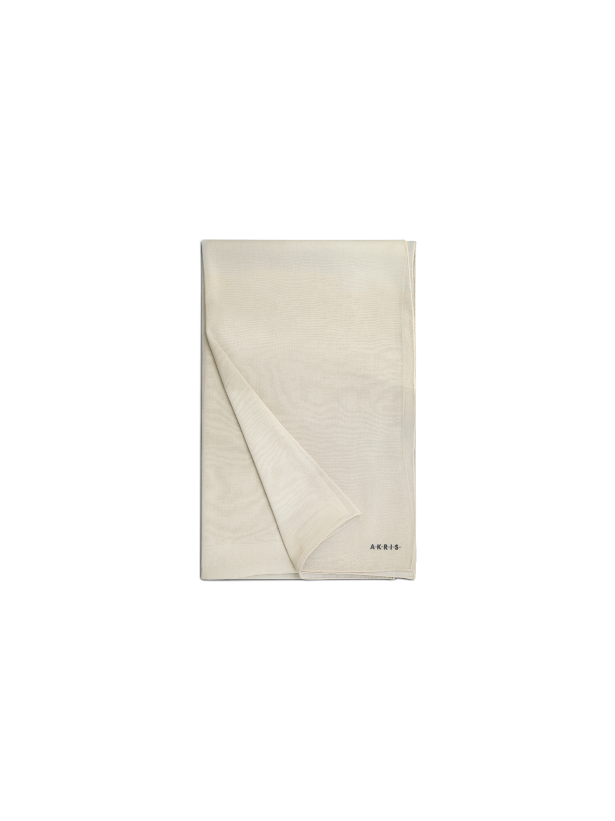 Designer Cotton Silk Scarf with Chiaroscuro Print - neutral - pastel - grey - beige