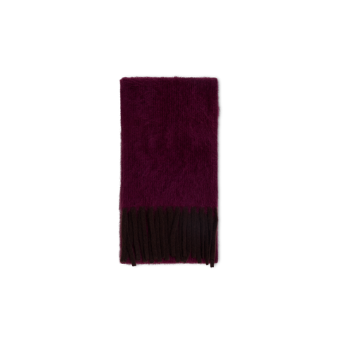 Fringed Cloud Cashmere Bi-Color Scarf