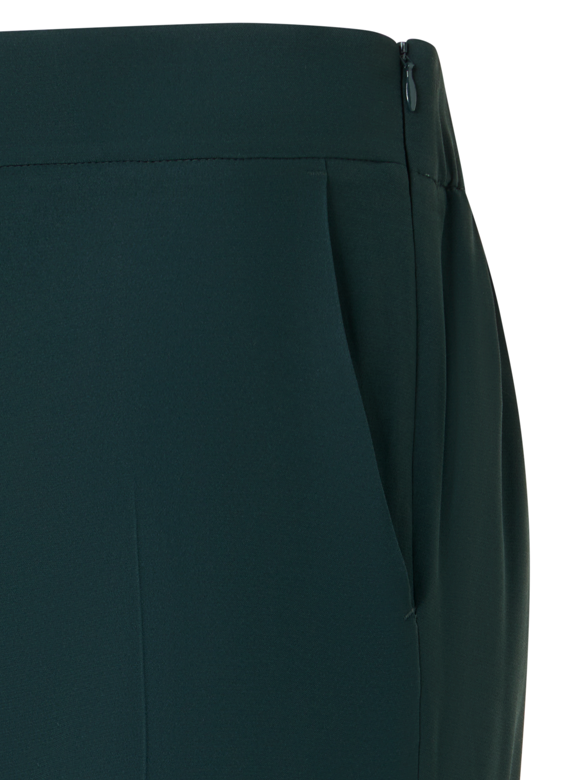 Designer Tapered Pants with Elastic Waist - green