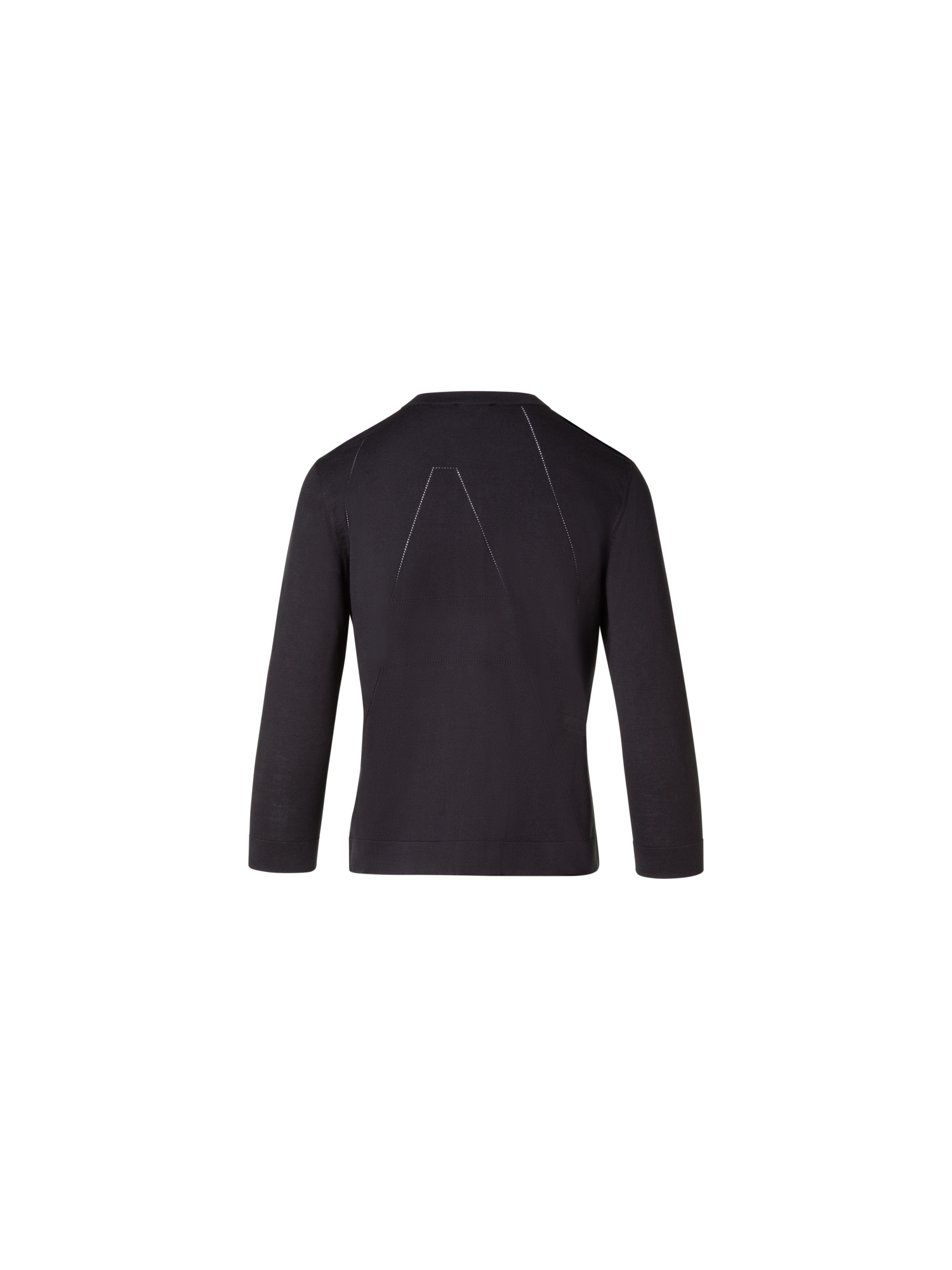 Designer Sea Island Cotton Cardigan - black
