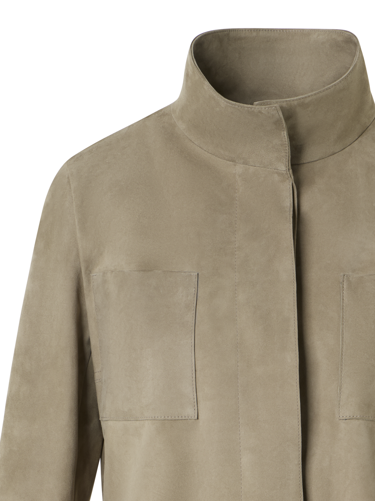 Designer Chianti Safari Jacket in Suede - neutral - brown