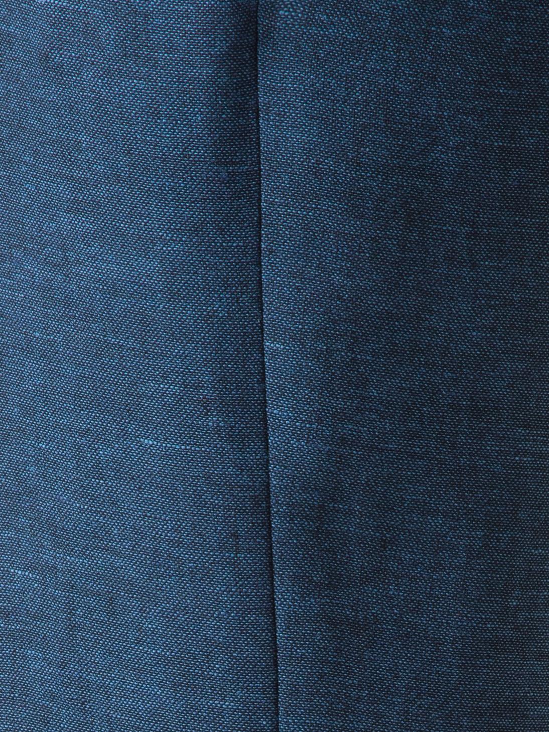 Designer Straight Linen Double-Face Pants - blue
