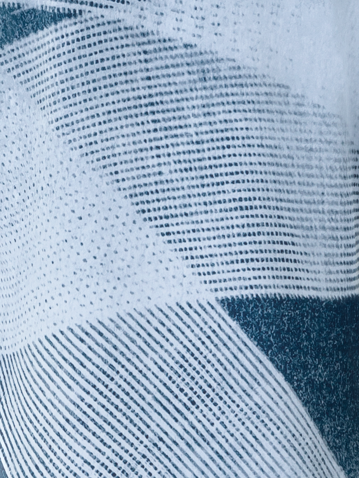 Designer Silk Crêpe Shirt Blouse in Zigzag Print - neutral - navy - blue - multicolor