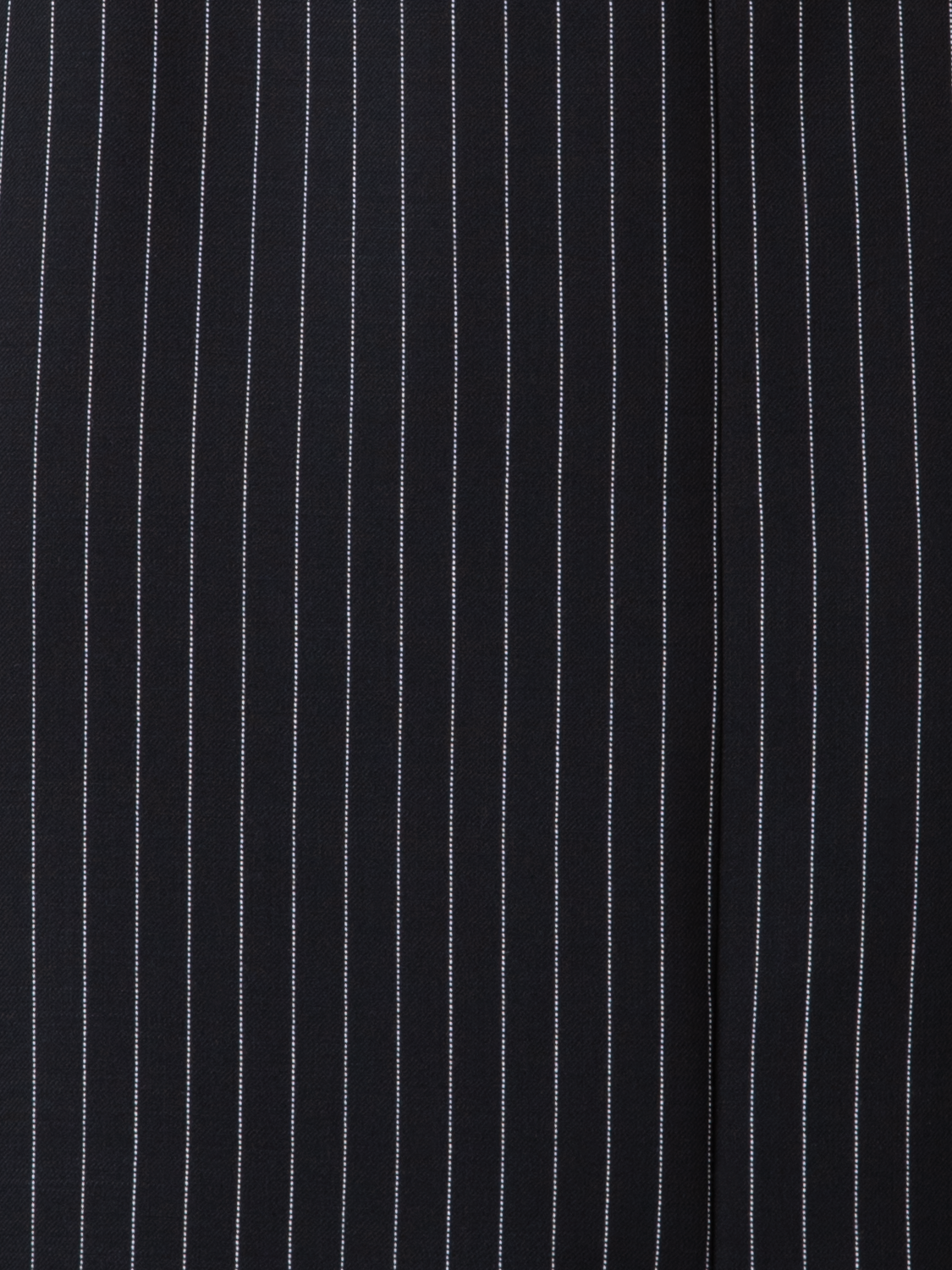 Designer Wool Double-Face Sheath Dress with Pinstripes - black