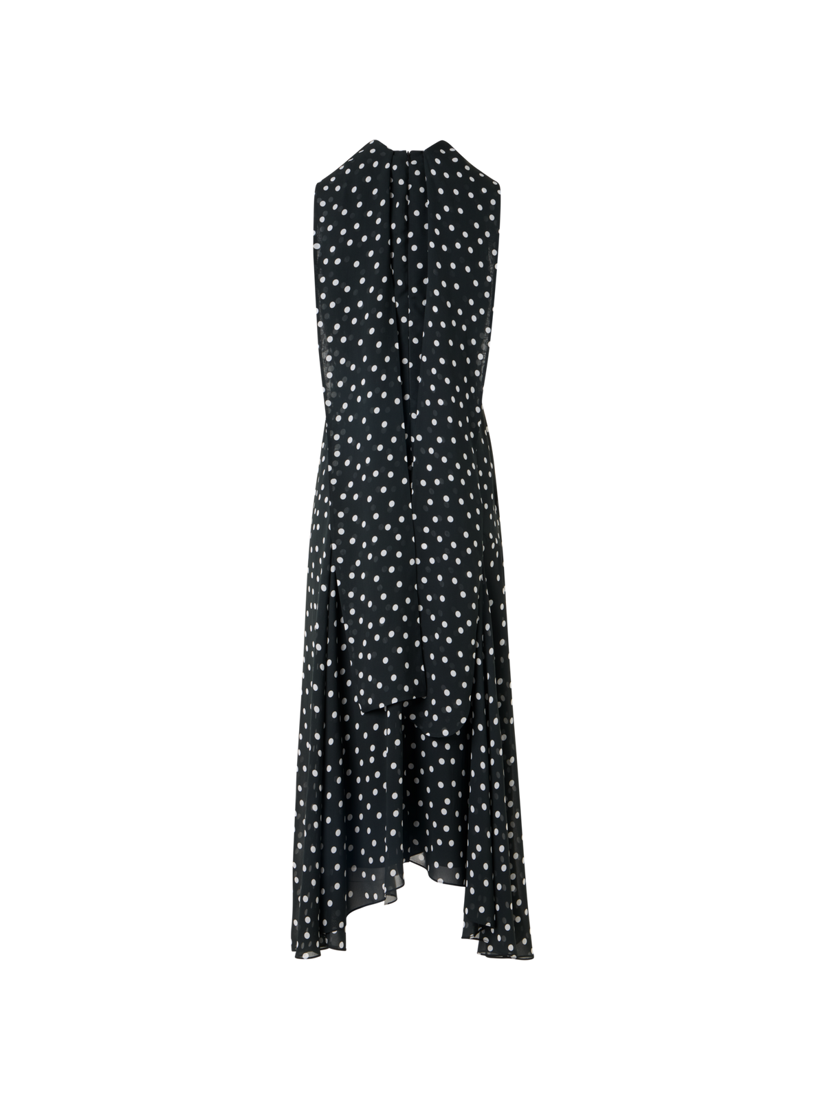 Designer Sleeveless Viscose Georgette Midi Dress - multicolor