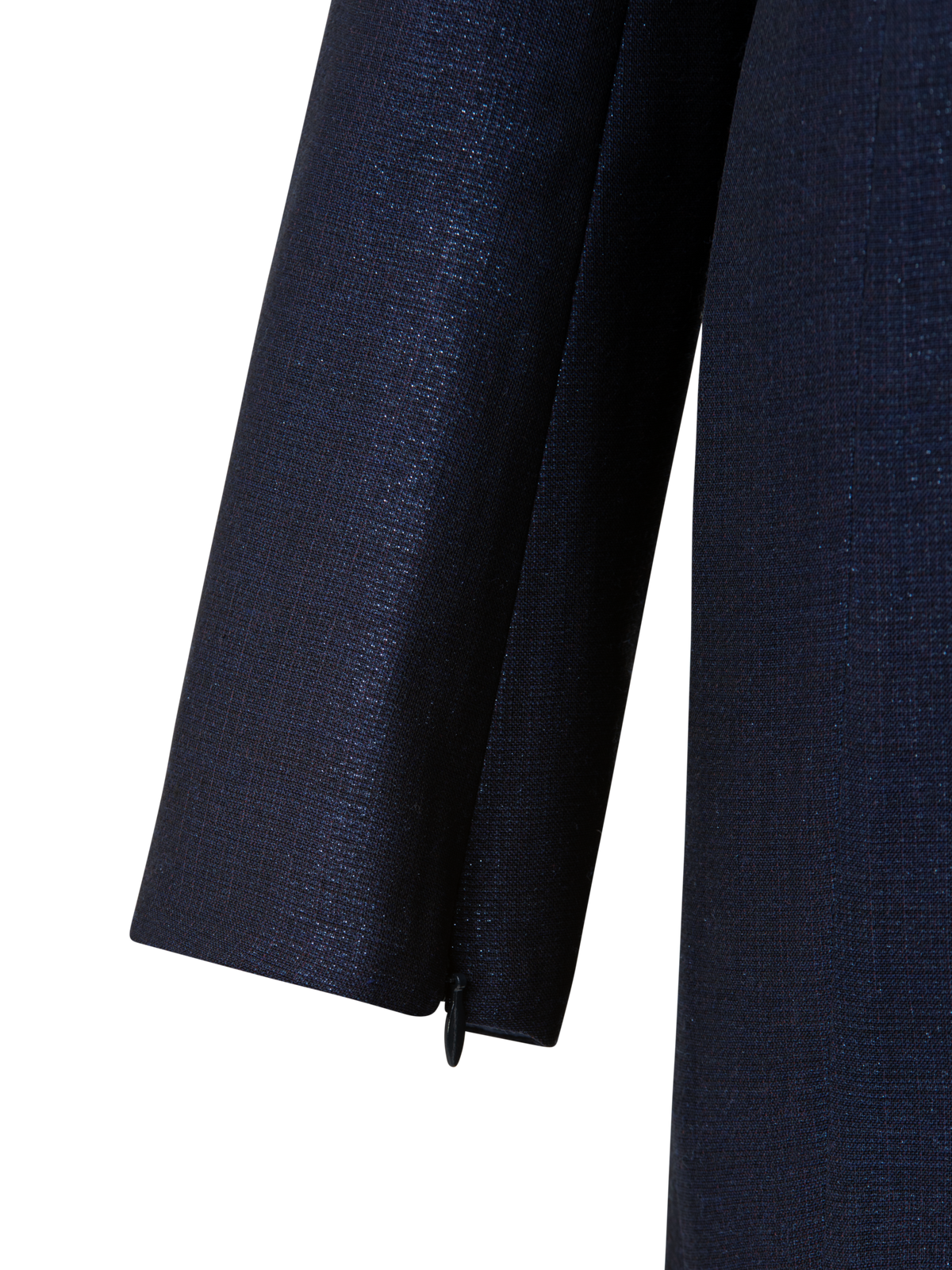 Designer Long Jacket in Wool Lurex