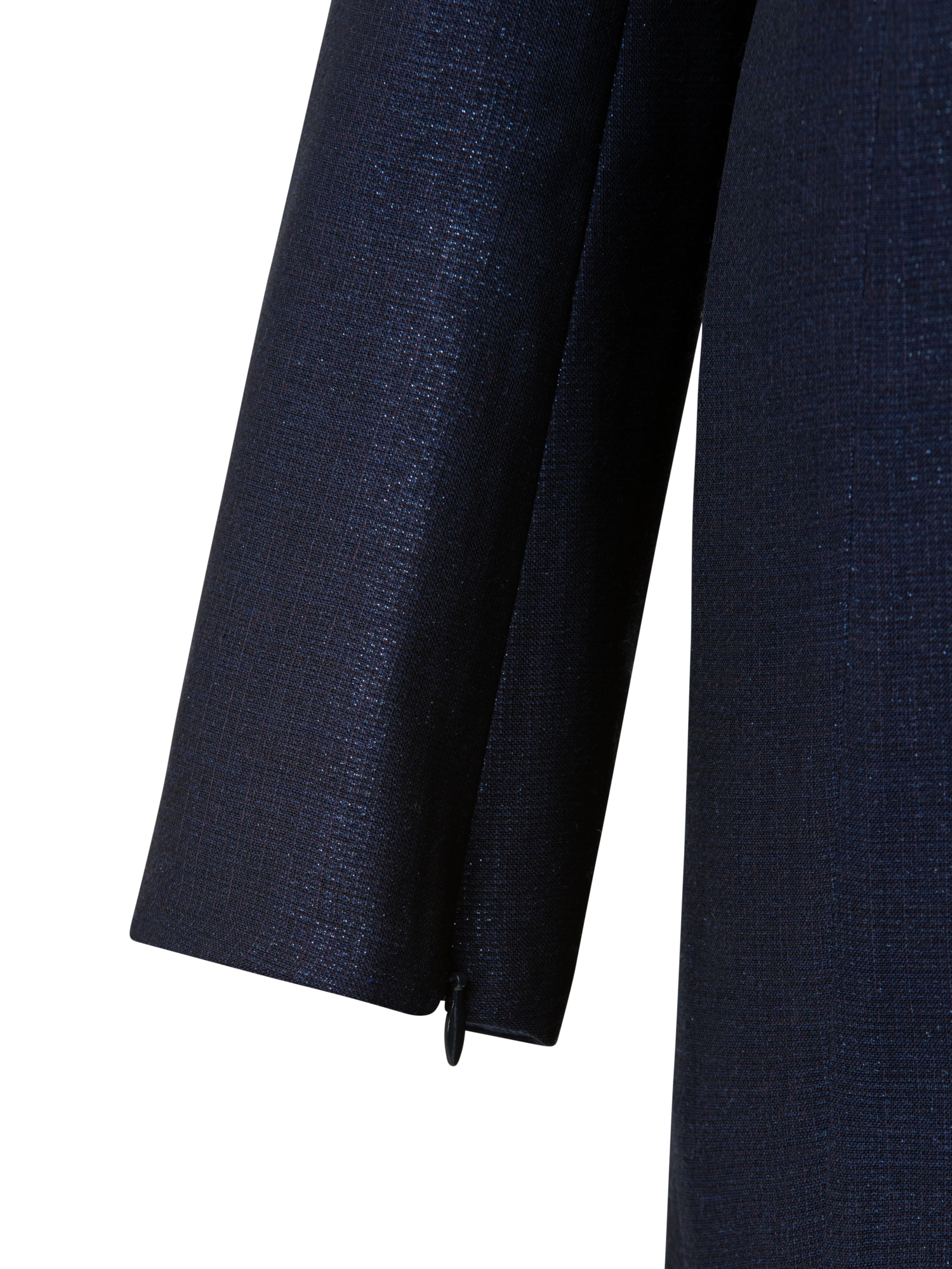Designer Long Jacket in Wool Lurex