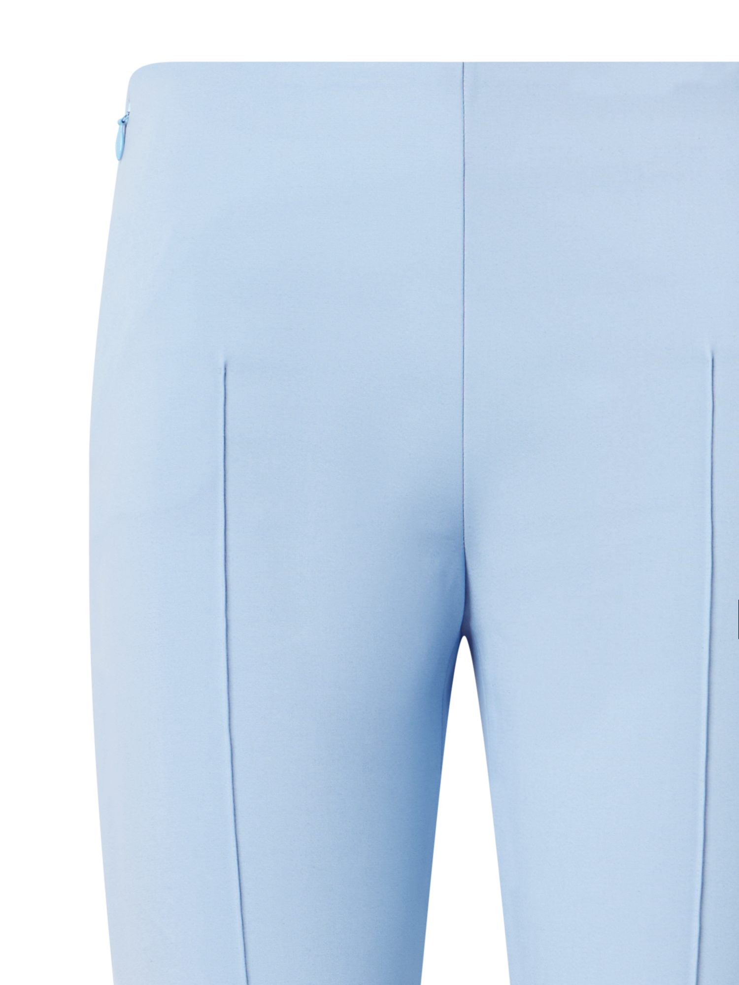Designer Cotton Techno Stretch Slim Leg Pants - blue