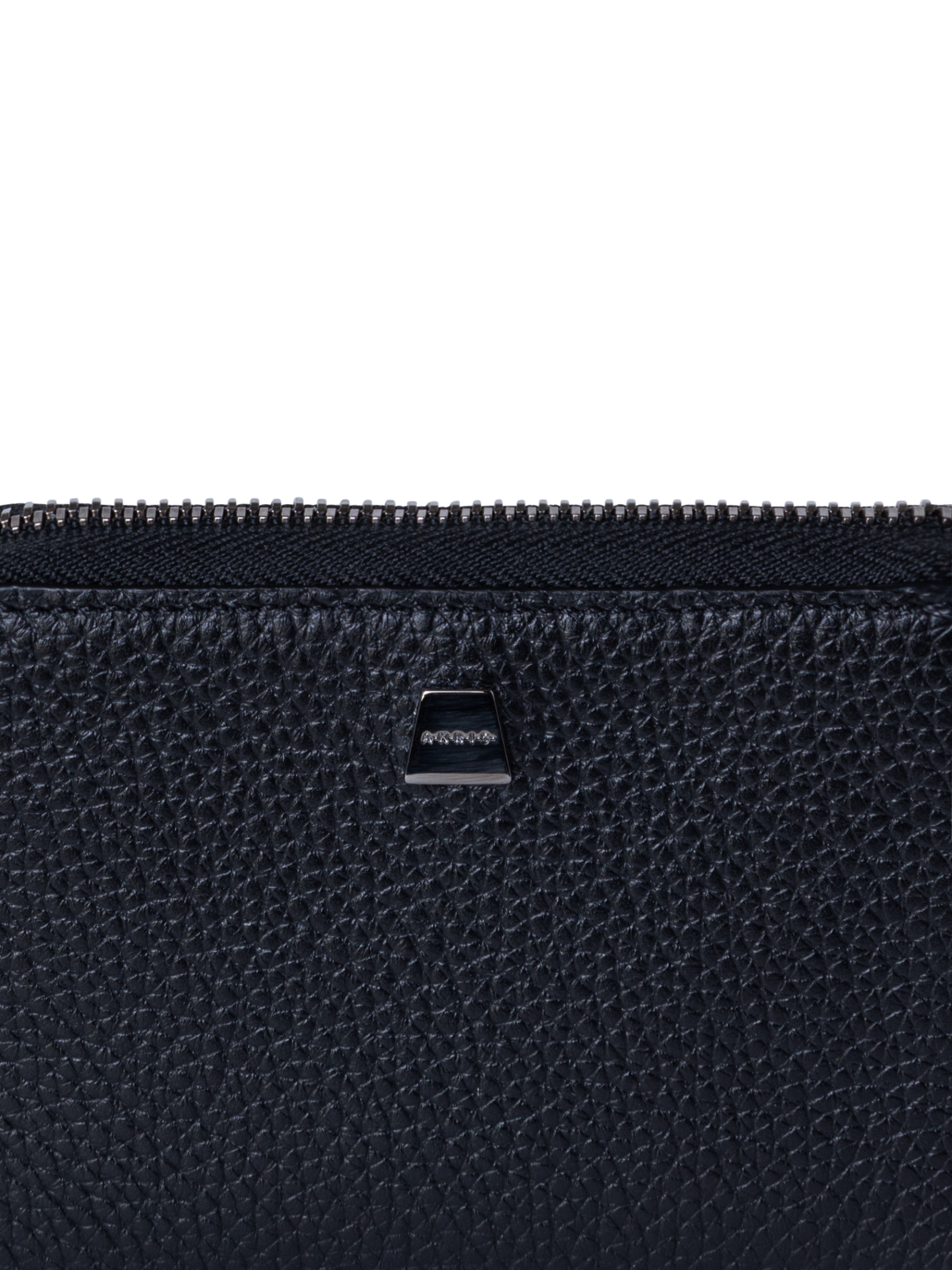 Designer Small Zip Around Wallet - black - navy - blue