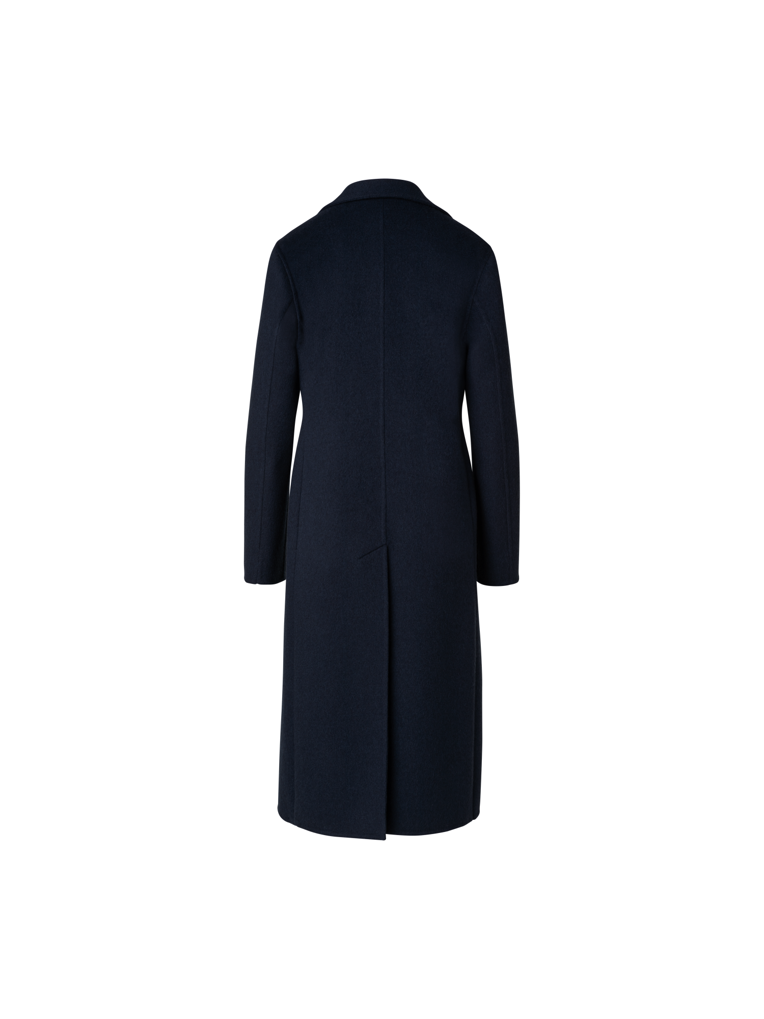 Designer Cashmere Double-Face Blazer Coat - navy - blue