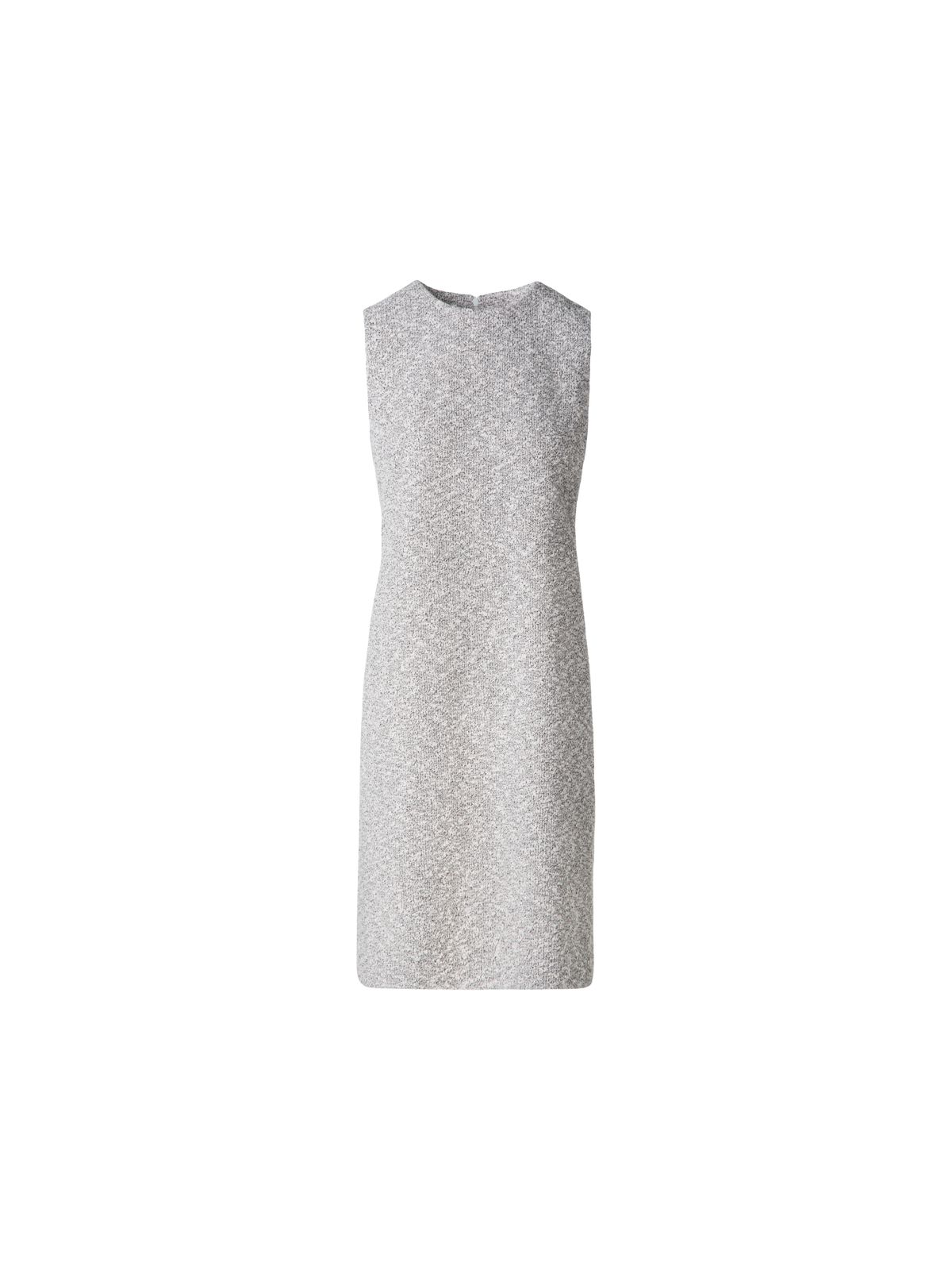 Designer Sheath Dress in Cotton Tweed - grey