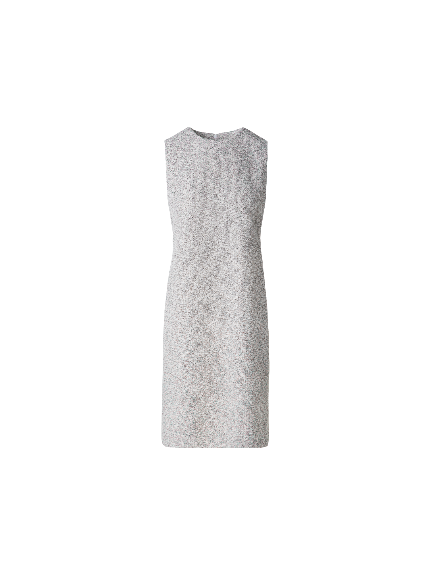 Designer Sheath Dress in Cotton Tweed - grey