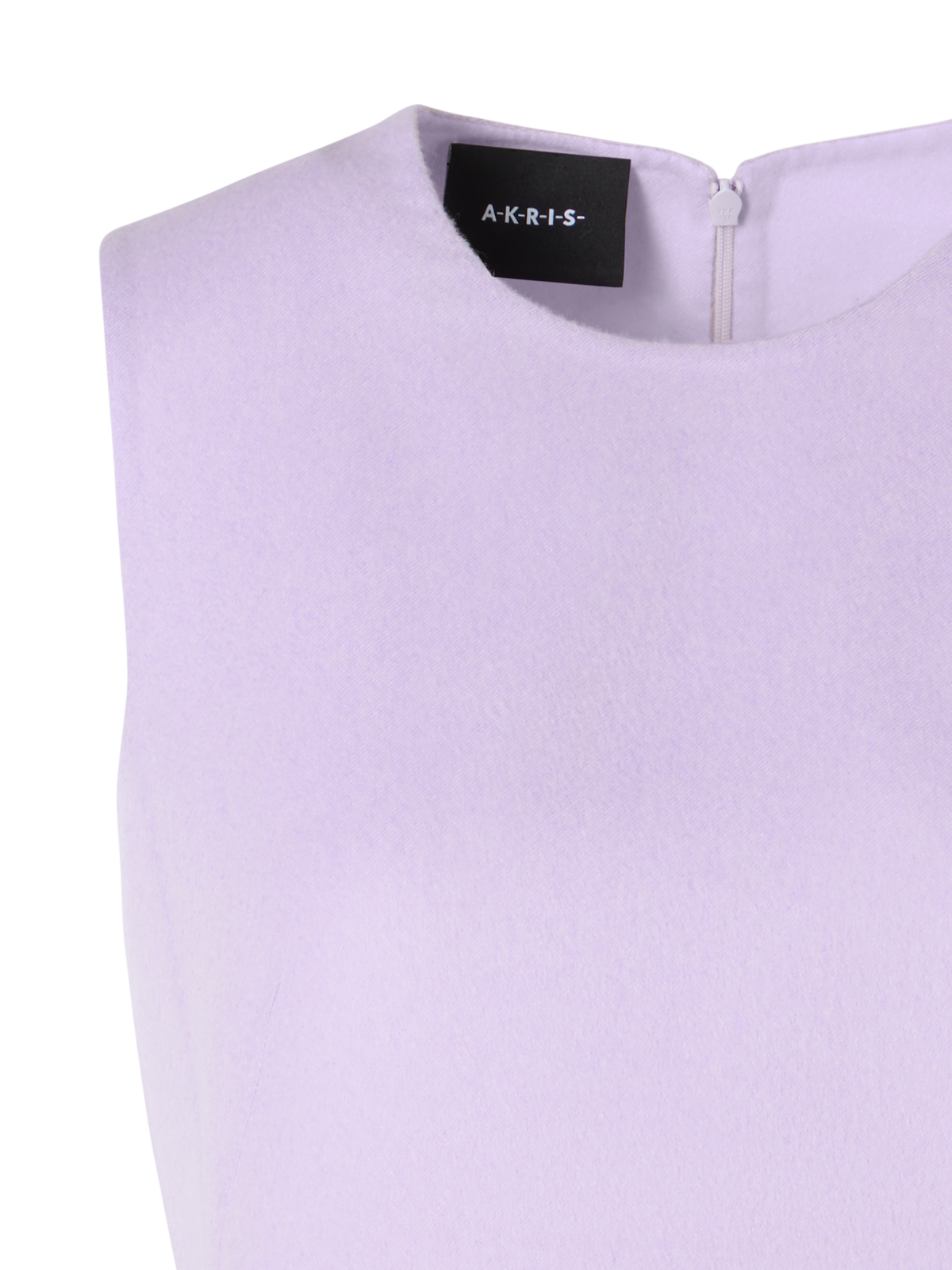 Designer Sleeveless Cashmere-Silk Double-Face Sheath Dress - pastel