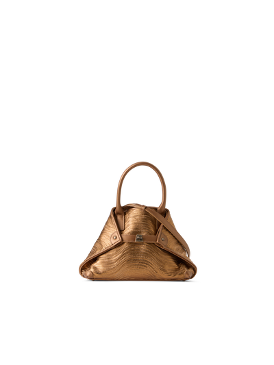 Designer Ai Little Top Handle Tote - gold
