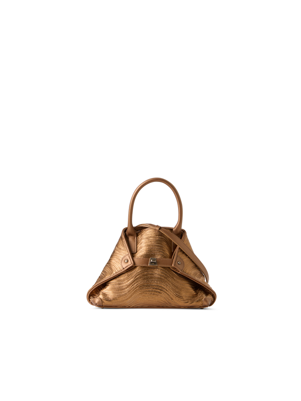 Designer Ai Little Top Handle Tote - gold