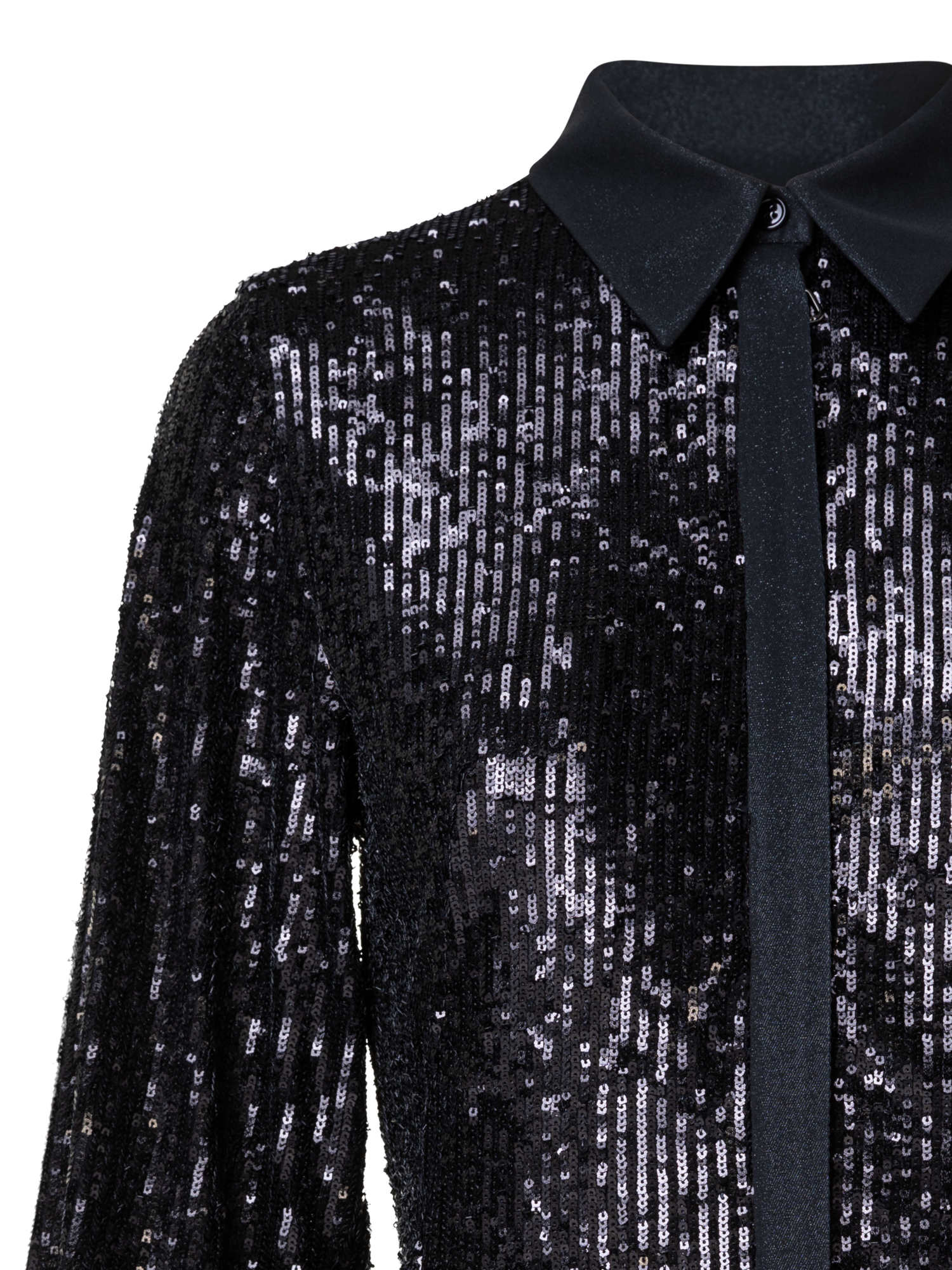 Designer Sequins Shirt Dress