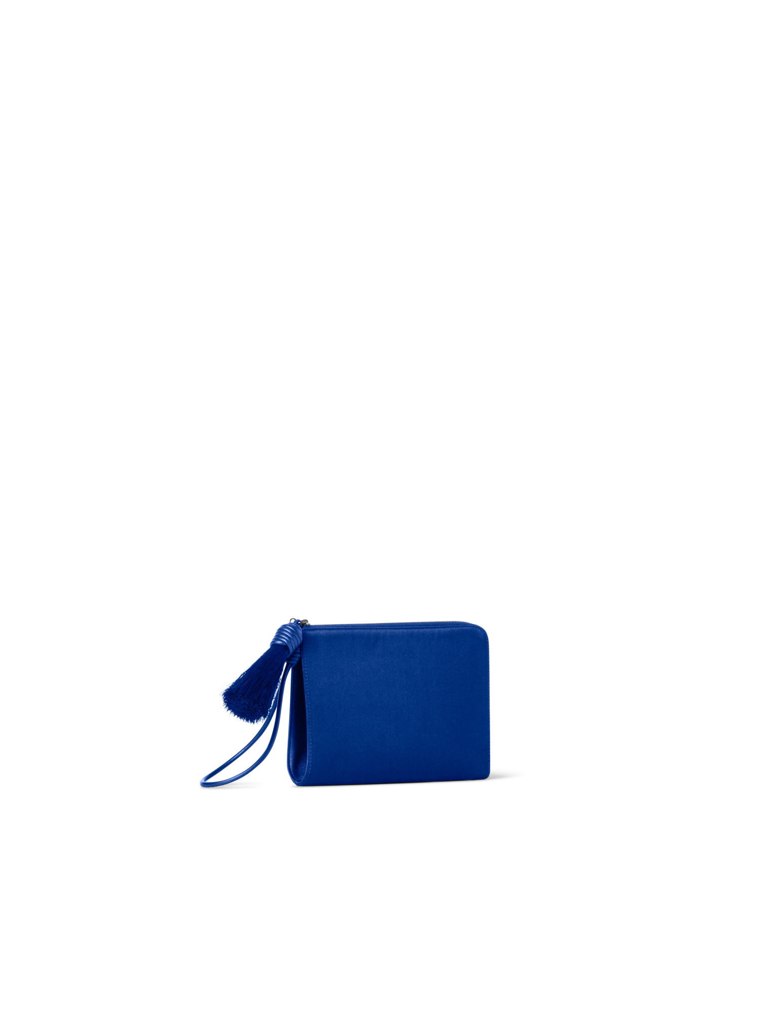 Designer Alexa Tassle Pouch - blue