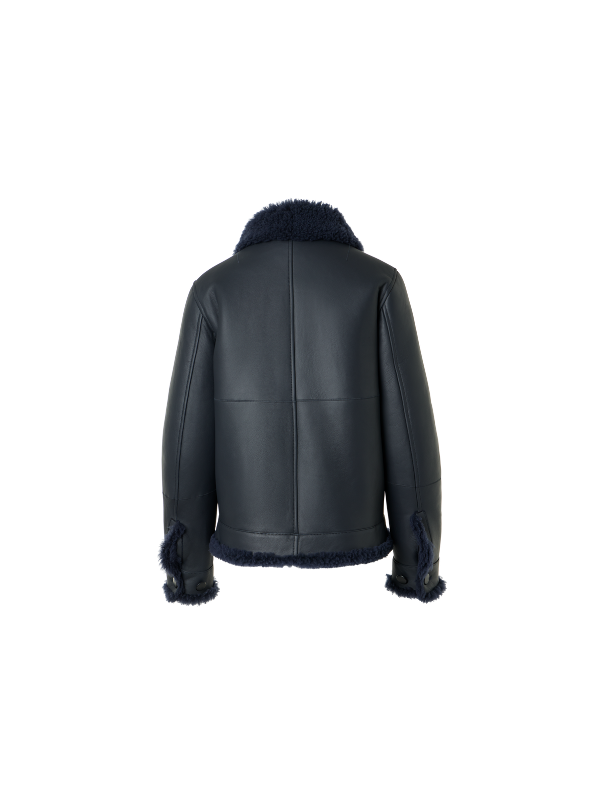 Designer Oversized Shearling Jacket with Curly Merinillo - black - neutral